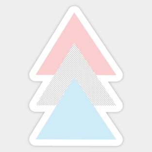 Three calm scandinave triangles Sticker